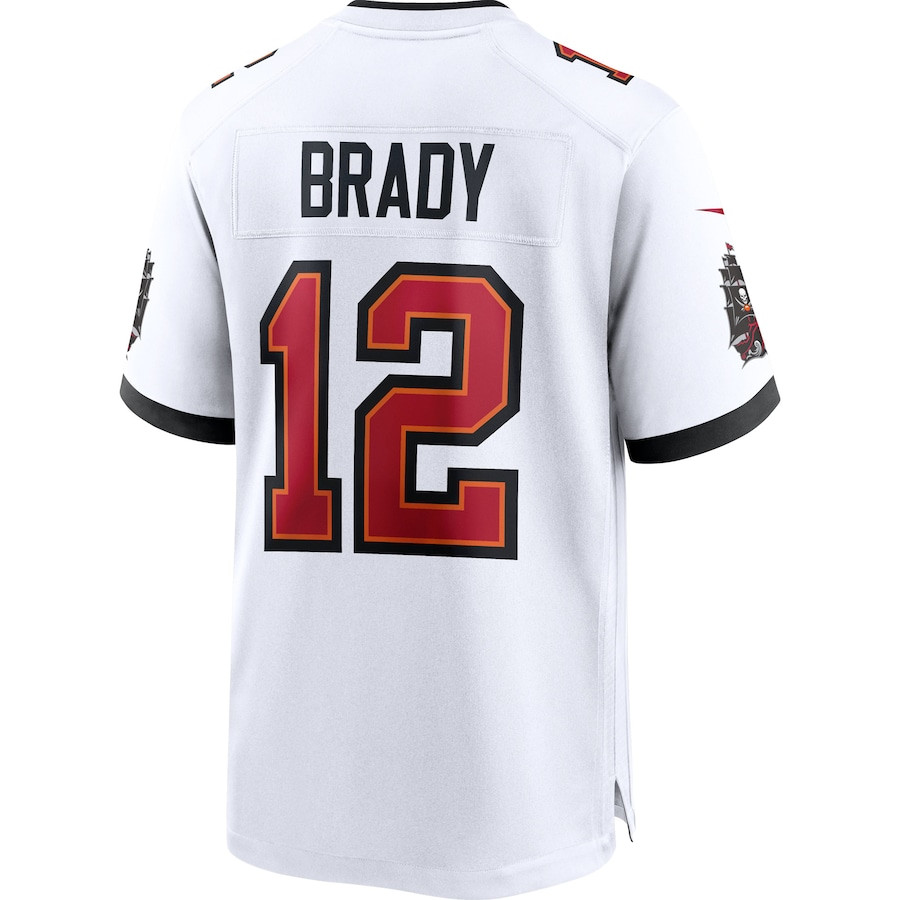 Tom Brady 12 Tampa Bay Buccaneers Men Game Jersey - White JS9828 nicesnker - Image 3