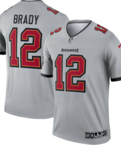 Tom Brady 12 Tampa Bay Buccaneers Men Inverted Legend Jersey - Gray JS9835 nicesnker
