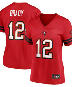 Tom Brady 12 Tampa Bay Buccaneers Women Game Jersey - Red JS6392 nicesnker