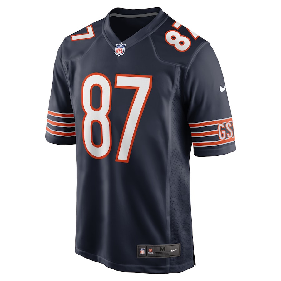 Tommy Sweeney 87 Chicago Bears Game Men Jersey - Navy JS9349 nicesnker - Image 2