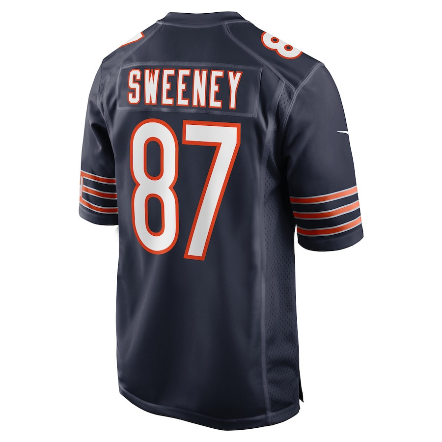 Tommy Sweeney 87 Chicago Bears Game Men Jersey - Navy JS9349 nicesnker - Image 3