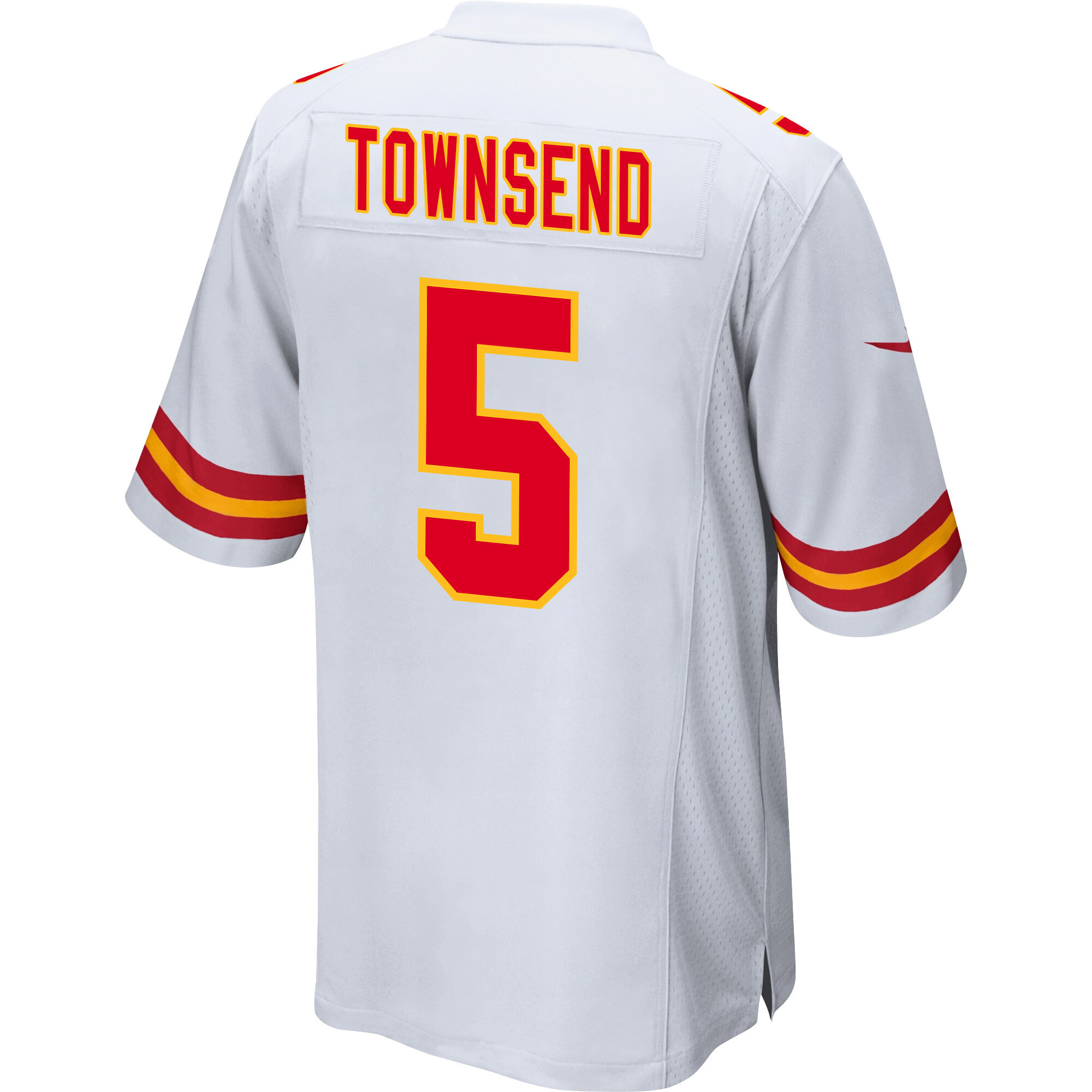 Tommy Townsend 5 Kansas City Chiefs Super Bowl LVIII Patch Game Men Jersey - White JS9478 nicesnker - Image 3