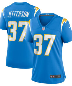Tony Jefferson 37 Los Angeles Chargers Women's Game Jersey - Powder Blue JS3268 nicesnker