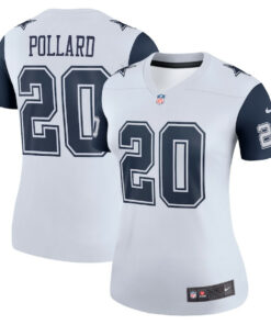 Tony Pollard 20 Dallas Cowboys Women Alternate Legend Jersey - White JS7720 nicesnker