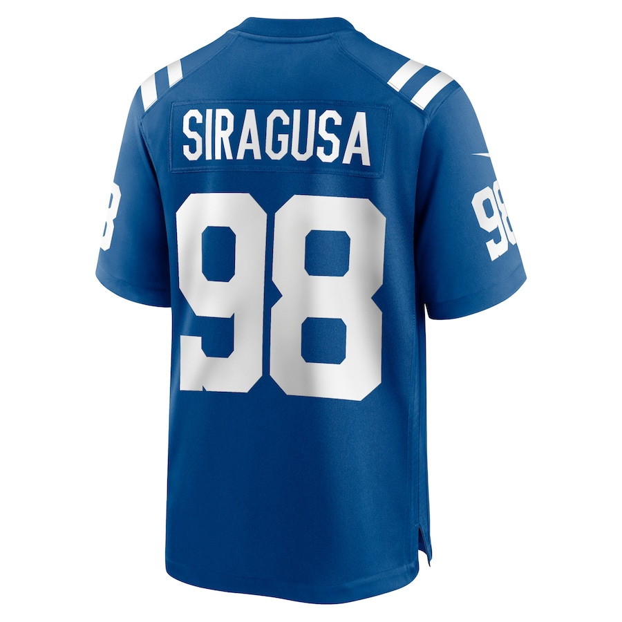 Tony Siragusa 98 Indianapolis Colts Game Retired Player Men Jersey - Royal JS1256 nicesnker - Image 3