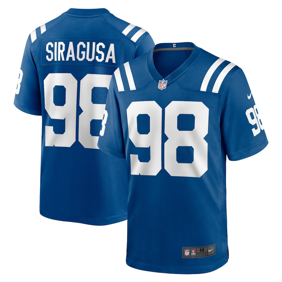 Tony Siragusa 98 Indianapolis Colts Game Retired Player Men Jersey - Royal JS1256 nicesnker