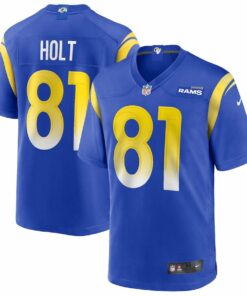 Torry Holt 81 Los Angeles Rams Men Game Retired Jersey - Royal JS6156 nicesnker
