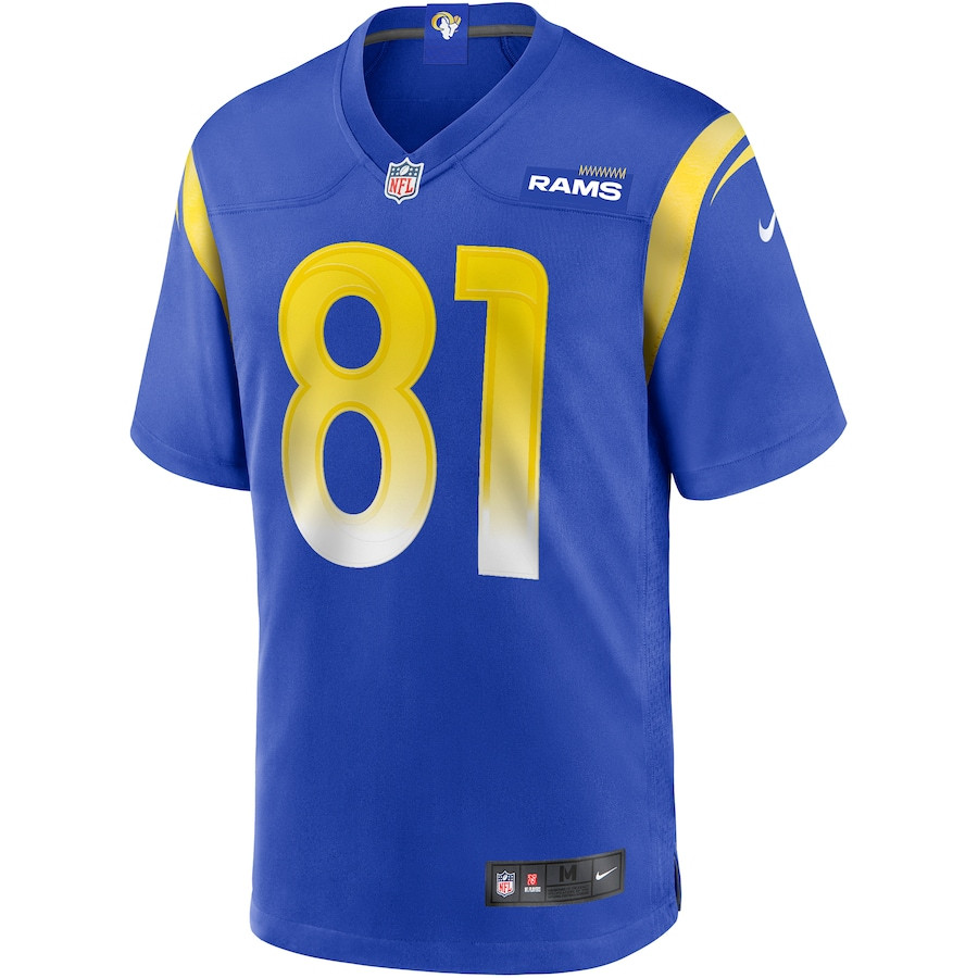 Torry Holt 81 Los Angeles Rams Men Game Retired Jersey - Royal JS6156 nicesnker - Image 2
