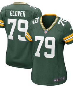 Travis Glover 79 Green Bay Packers Women's Game Jersey - Green JS2249 nicesnker