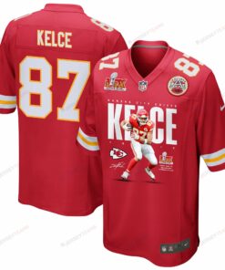Travis Kelce 87 Kansas City Chiefs From Sea To Shining Kelce Game Men Jersey - Red JS6926 nicesnker