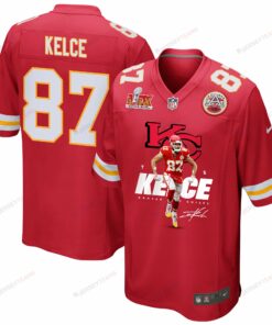 Travis Kelce 87 Kansas City Chiefs Kelce's Kingdom Game Men Jersey - Red JS7752 nicesnker