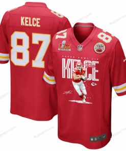 Travis Kelce 87 Kansas City Chiefs New Heights Knights Game Men Jersey - Red JS6926 nicesnker