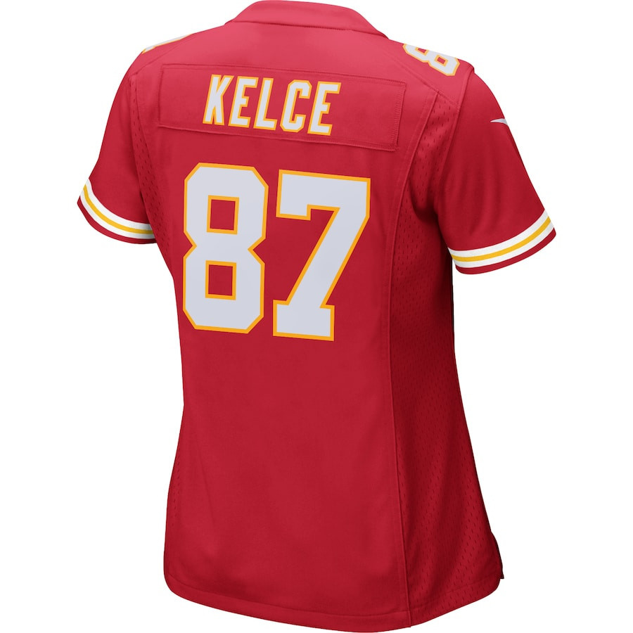 Travis Kelce #87 Kansas City Chiefs Super Bowl LIX Women's Jersey - Red JS6125 nicesnker - Image 3