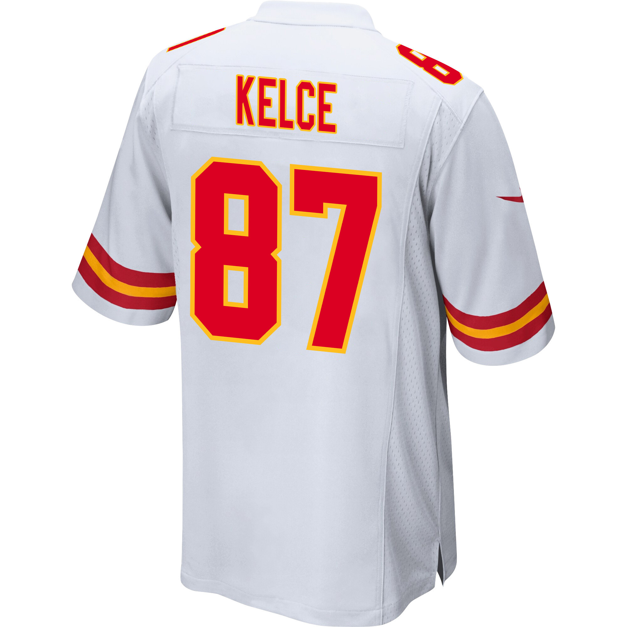 Travis Kelce 87 Kansas City Chiefs Super Bowl LVIII Champions 4X Game Men Jersey - White JS1737 nicesnker - Image 3