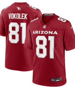 Travis Vokolek 81 Arizona Cardinals Team Game Men Jersey - Cardinal JS5534 nicesnker