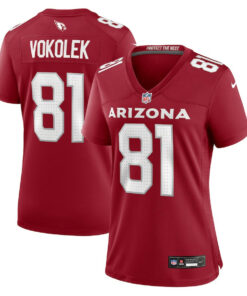 Travis Vokolek 81 Arizona Cardinals Women's Game Jersey - Cardinal JS8451 nicesnker