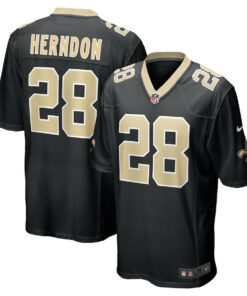 Tre Herndon 28 New Orleans Saints Game Men Jersey - Black JS1472 nicesnker