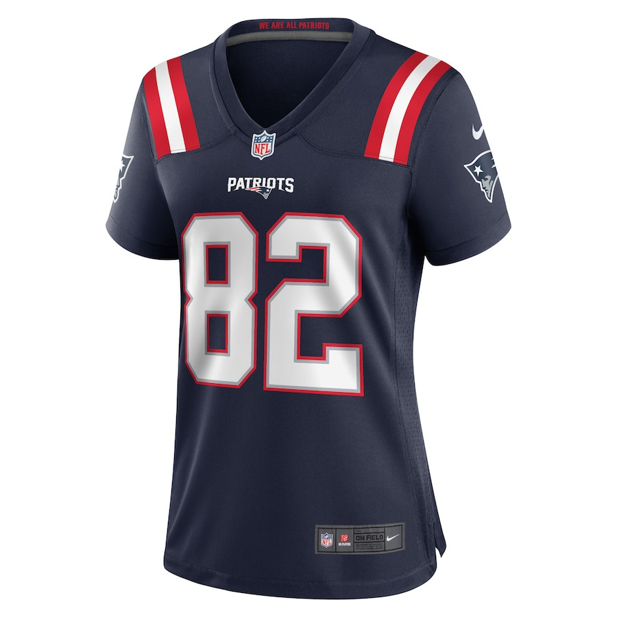 Tre Nixon 82 New England Patriots Women Game Jersey - Navy JS5545 nicesnker - Image 2