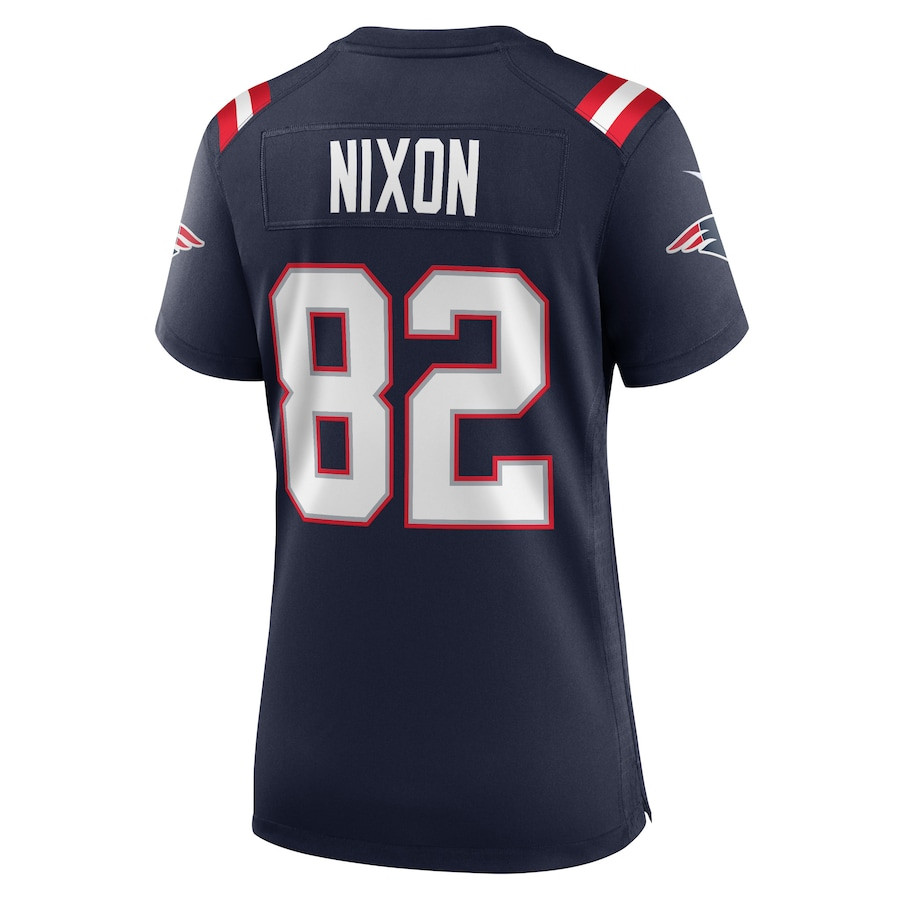 Tre Nixon 82 New England Patriots Women Game Jersey - Navy JS5545 nicesnker - Image 3