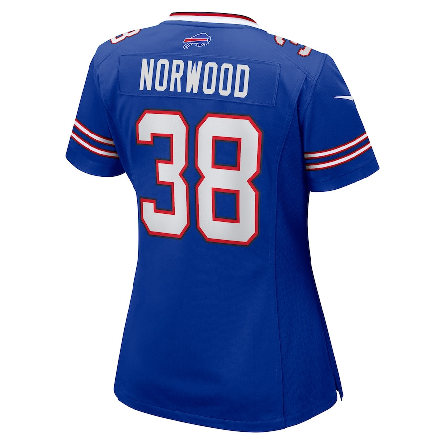 Tre Norwood 38 Buffalo Bills Game Women Jersey - Royal JS1210 nicesnker - Image 3