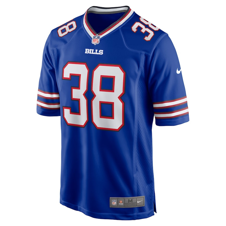 Tre Norwood 38 Buffalo Bills Team Game Jersey - Royal JS5170 nicesnker - Image 2