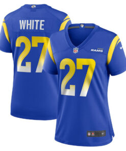 Tre'Davious White 27 Los Angeles Rams Game Women Jersey - Royal JS6674 nicesnker