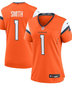 Tremon Smith 1 Denver Broncos Women's Team Game Jersey - Orange JS2023 nicesnker
