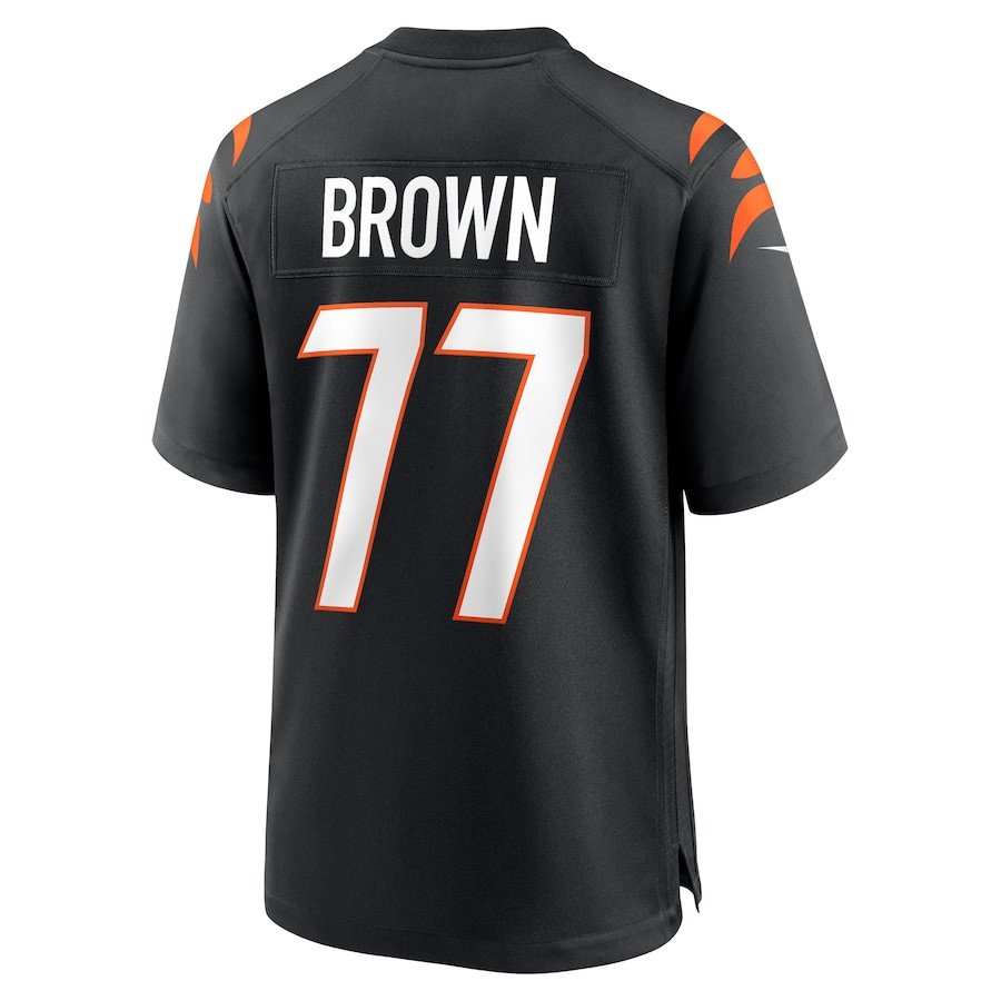 Trent Brown 77 Cincinnati Bengals Game Men Jersey - Black JS7218 nicesnker - Image 3