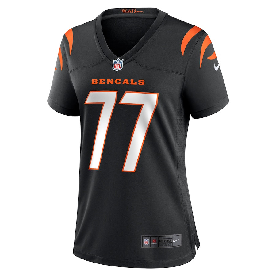Trent Brown 77 Cincinnati Bengals Women's Game Jersey - Black JS1390 nicesnker - Image 2
