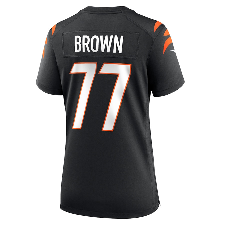 Trent Brown 77 Cincinnati Bengals Women's Game Jersey - Black JS1390 nicesnker - Image 3