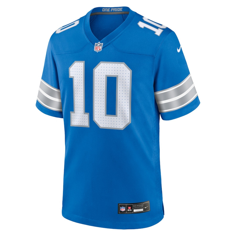 Tre'Quan Smith 10 Detroit Lions Game Men Jersey - Blue JS4566 nicesnker - Image 2