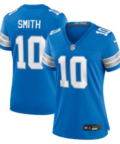 Tre'Quan Smith 10 Detroit Lions Women's Game Jersey - Blue JS8619 nicesnker