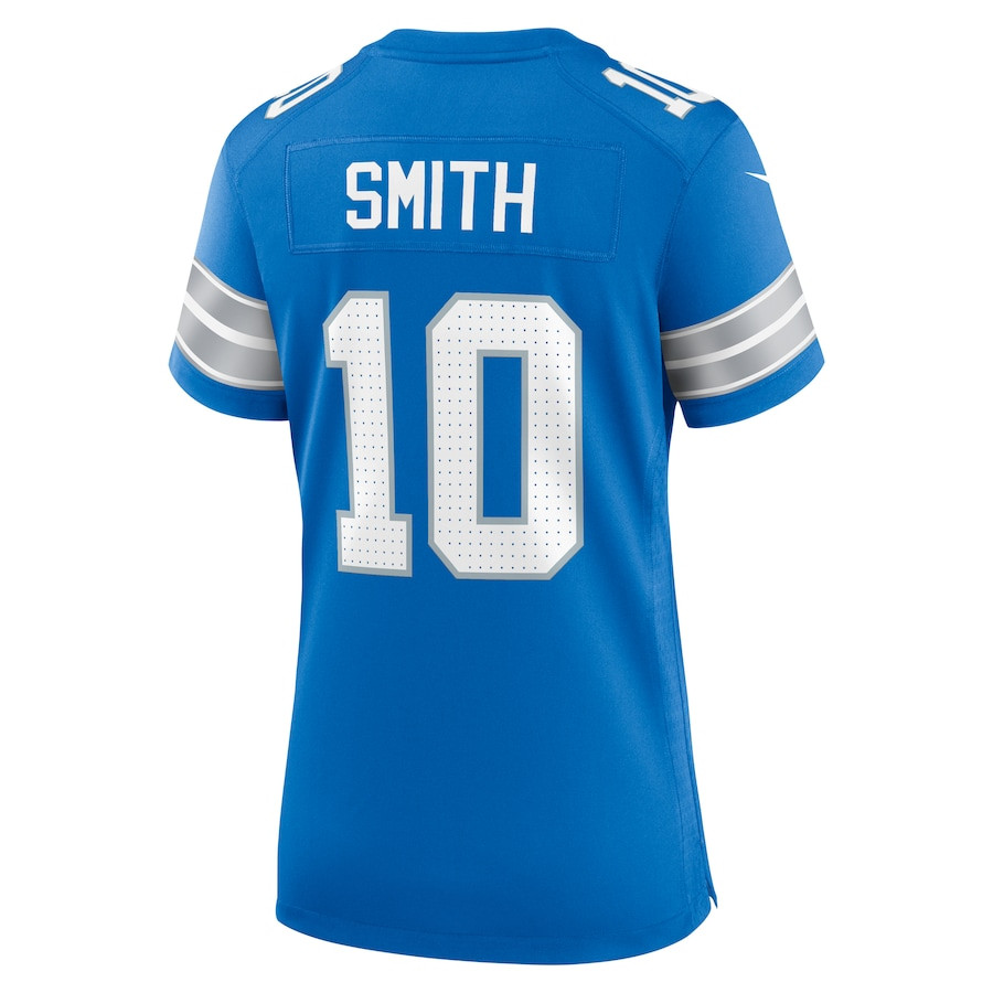 Tre'Quan Smith 10 Detroit Lions Women's Game Jersey - Blue JS8619 nicesnker - Image 3