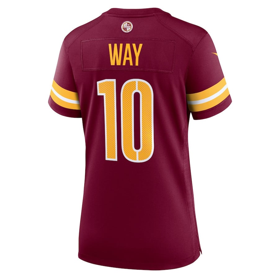 Tress Way #10 Washington Commanders Super Bowl LIX Women's Jersey - Burgundy JS6608 nicesnker - Image 3