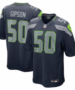 Trevis Gipson 50 Seattle Seahawks Game Men Jersey - College Navy JS5093 nicesnker