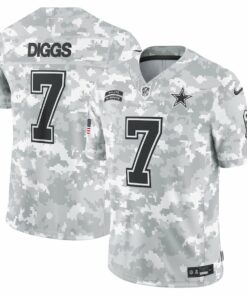 Trevon Diggs 7 Dallas Cowboys 2024 Salute to Service Limited Men Jersey - Arctic Camo JS5937 nicesnker