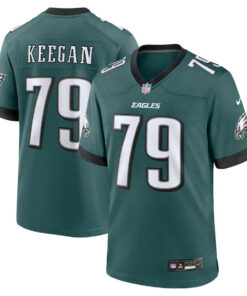 Trevor Keegan 79 Philadelphia Eagles Team Game Men Jersey - Midnight Green JS8059 nicesnker