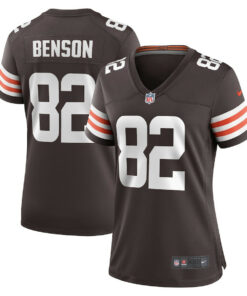 Trinity Benson 82 Cleveland Browns Game Women Jersey - Brown JS9092 nicesnker