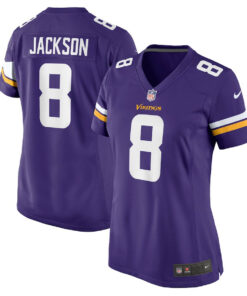 Trishton Jackson 8 Minnesota Vikings Women's Game Jersey - Purple JS1760 nicesnker