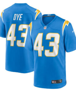 Troy Dye 43 Los Angeles Chargers Team Game Men Jersey - Powder Blue JS9770 nicesnker