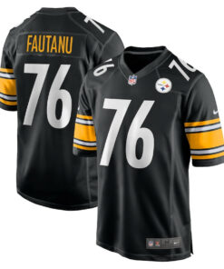 Troy Fautanu 76 Pittsburgh Steelers 2024 NFL Draft First Round Pick Player Game Jersey JS9624 nicesnker