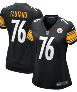 Troy Fautanu 76 Pittsburgh Steelers Women's Game Jersey - Black JS8958 nicesnker