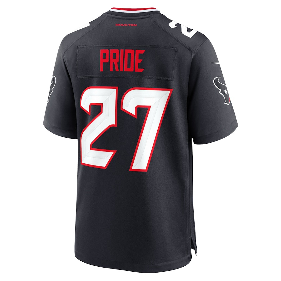 Troy Pride 27 Houston Texans Team Game Men Jersey - Navy JS6014 nicesnker - Image 3