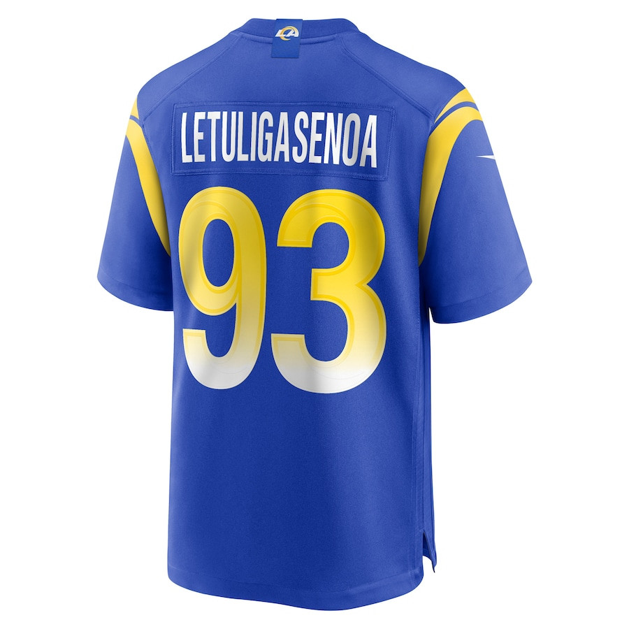 Tuli Letuligasenoa 93 Los Angeles Rams Game Men Jersey - Royal JS2461 nicesnker - Image 3