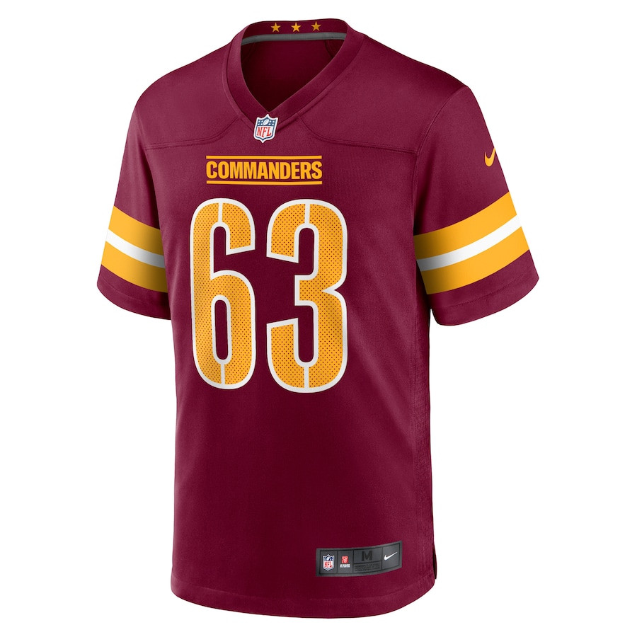 Tyler Biadasz 63 Washington Commanders Game Men Jersey - Burgundy JS7537 nicesnker - Image 2