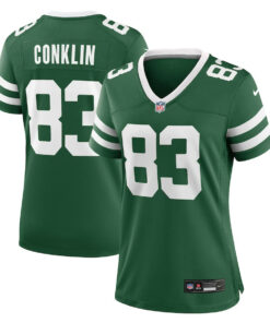 Tyler Conklin 83 New York Jets Women's Team Game Jersey - Legacy Green JS6690 nicesnker