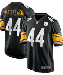 Tyler Matakevich 44 Pittsburgh Steelers Game Men Jersey - Black JS3855 nicesnker