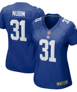 Tyler Nubin 31 New York Giants Women's Game Jersey - Royal JS4496 nicesnker