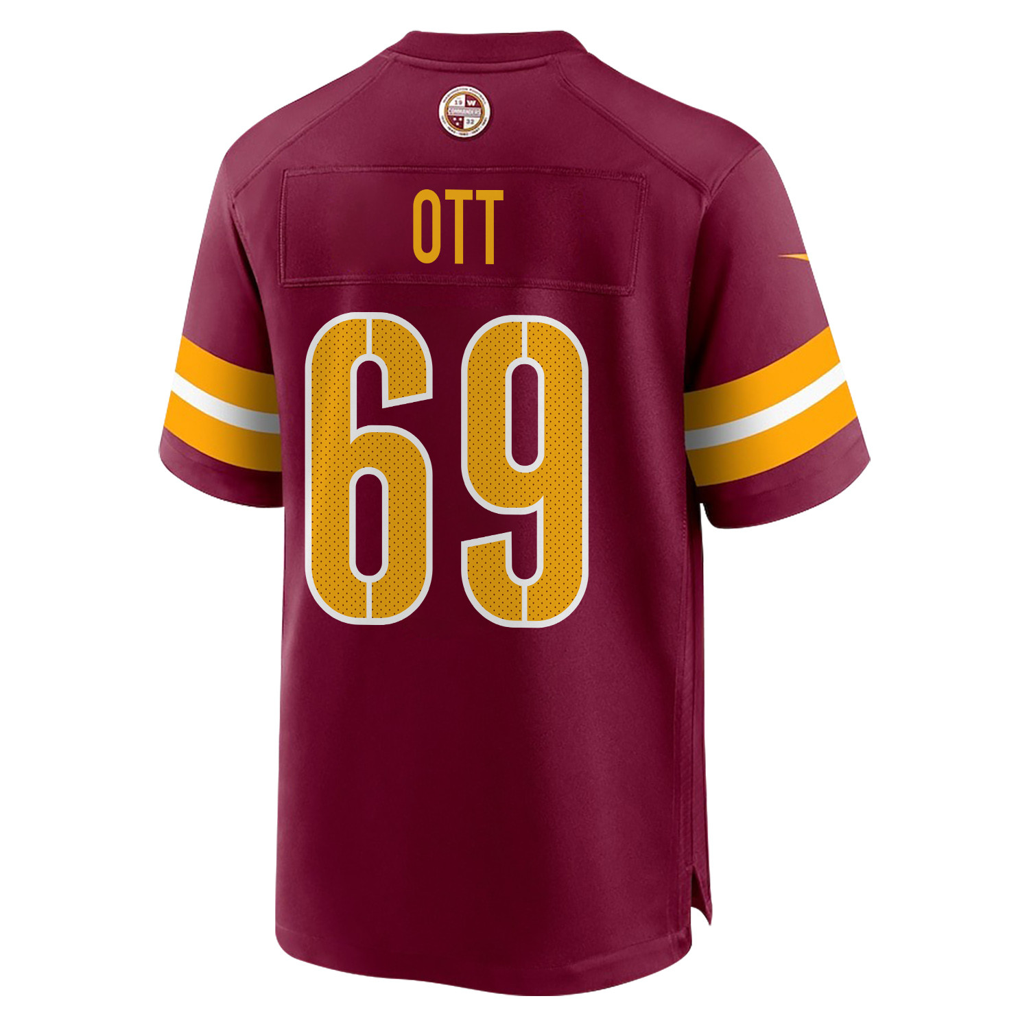 Tyler Ott 69 Washington Commanders Super Bowl LIX Champions Patch 'New Orleans - The Ultimate Showdown' EMBROIDERED Game Men Jersey - Burgundy JS3273 nicesnker - Image 2