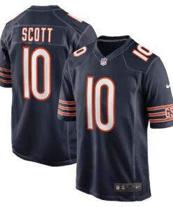 Tyler Scott 10 Chicago Bears Game Men Jersey - Navy JS8438 nicesnker